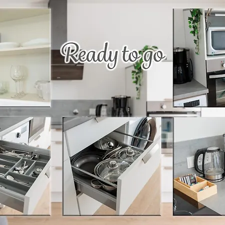 Modernes Mit Terrasse & Garten, Parkplatz & 24h Self-check-in Apartament *