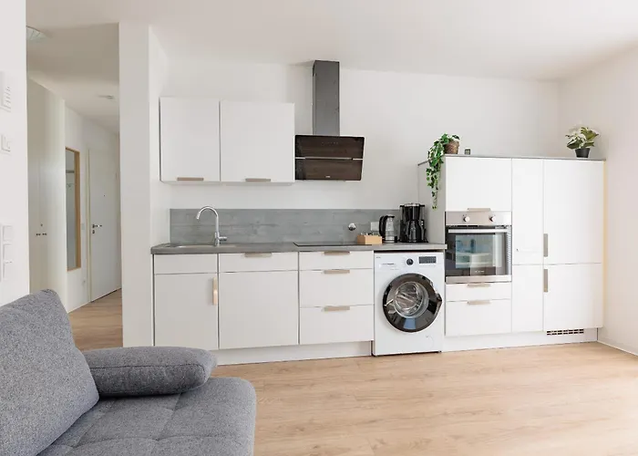 Modernes Mit Terrasse & Garten, Parkplatz & 24h Self-check-in Appartement Ibbenbüren